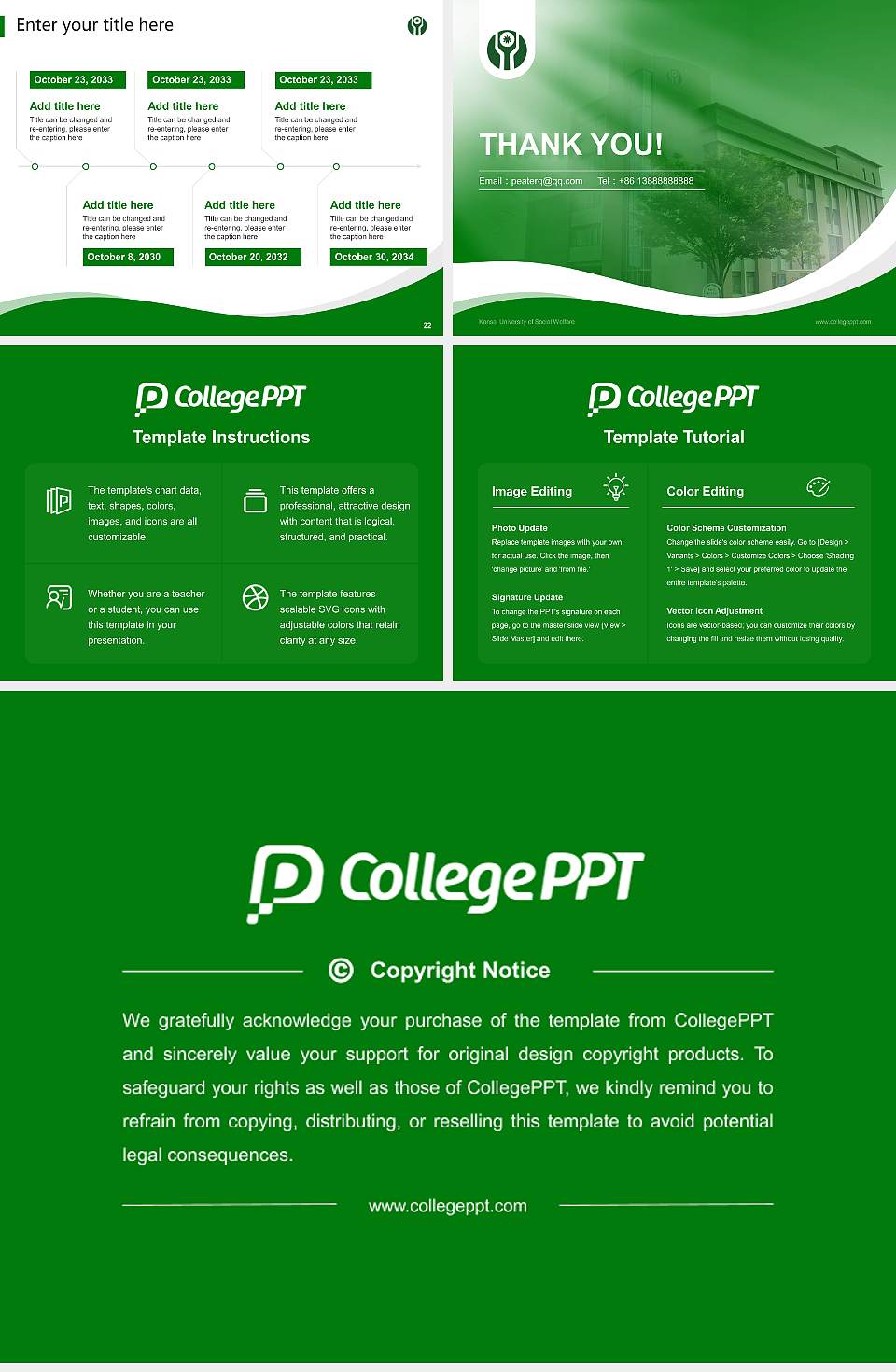Kansai University of Social Welfare Lecture Sharing and Networking Event PPT Template4:3 ratio PPT effect preview image4