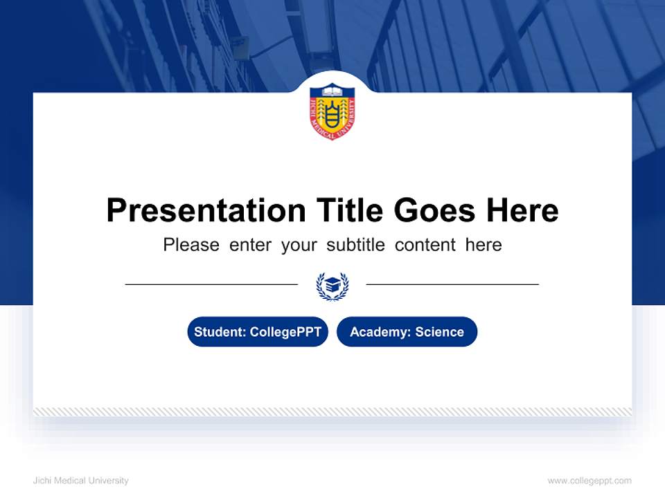 Jichi Medical University National Scholarship Defense PPT Template4:3 ratio PPT effect preview image4