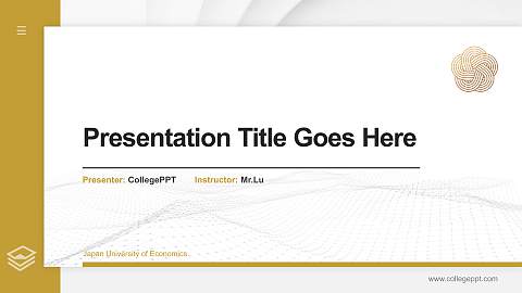 Japan University of Economics Thesis Proposal/Graduation Defense PPT Template