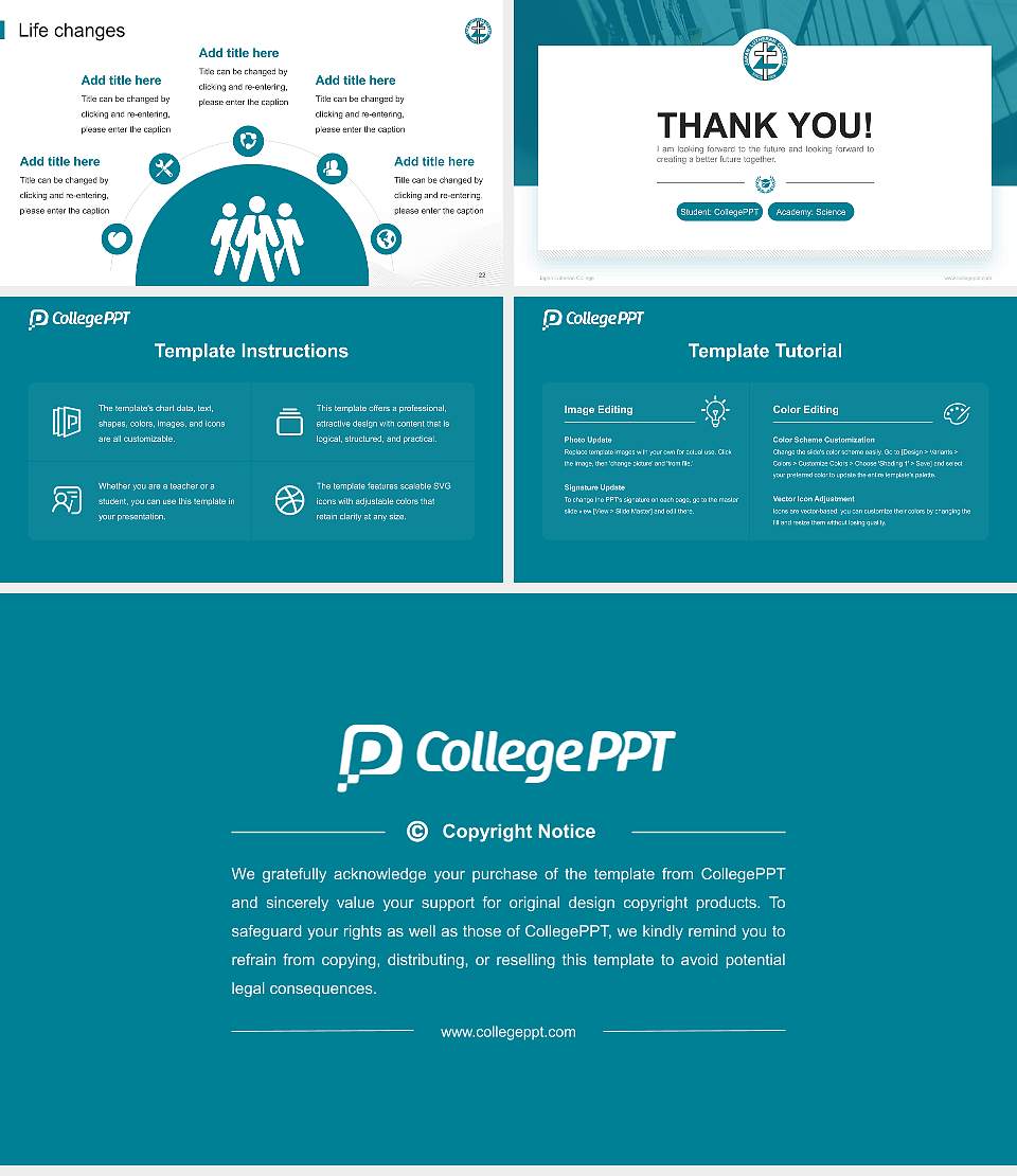 Japan Lutheran College National Scholarship Defense PPT Template16:9 ratio PPT effect preview image4