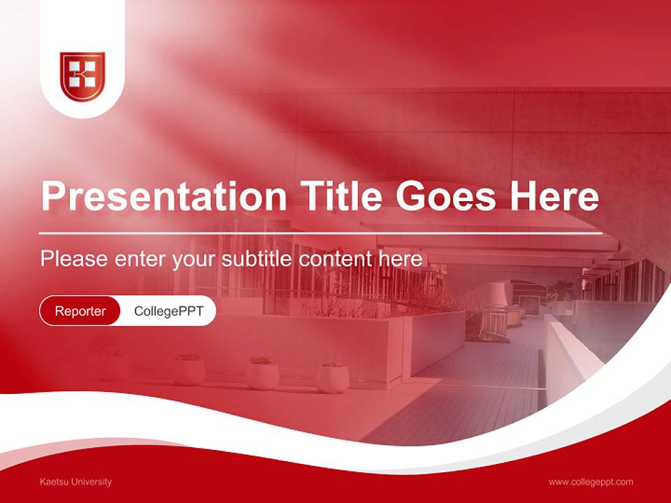 Kaetsu University Lecture Sharing and Networking Event PPT Template4:3 ratio PPT effect preview image4