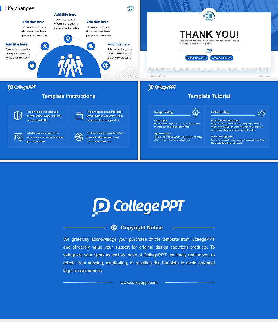 Josai International University National Scholarship Defense PPT Template16:9 ratio PPT effect preview image4