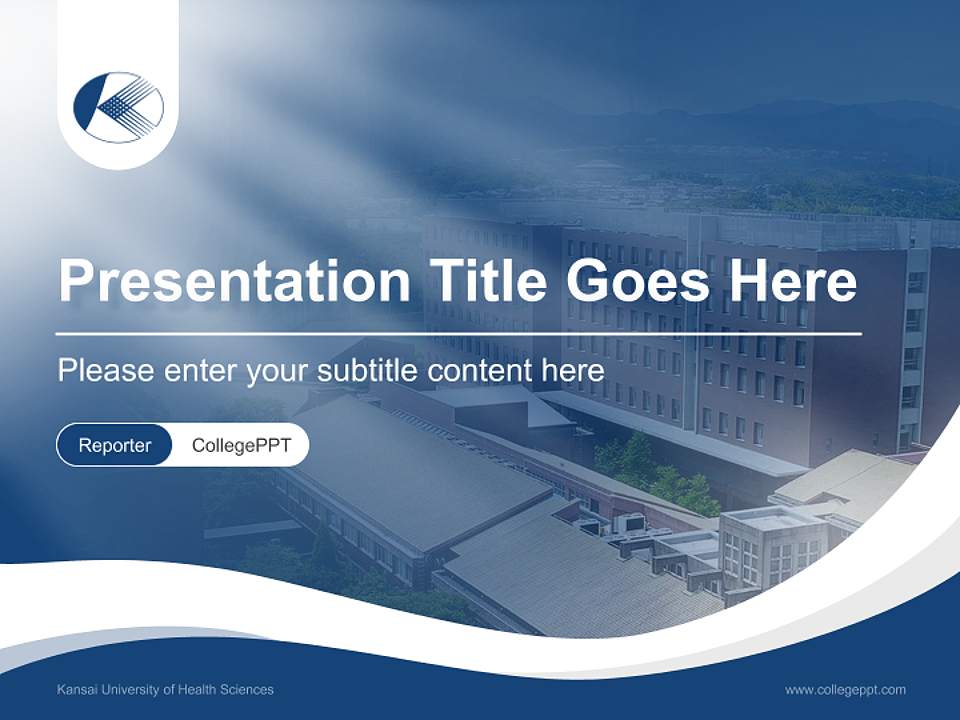 Kansai University of Health Sciences Lecture Sharing and Networking Event PPT Template4:3 ratio PPT effect preview image4