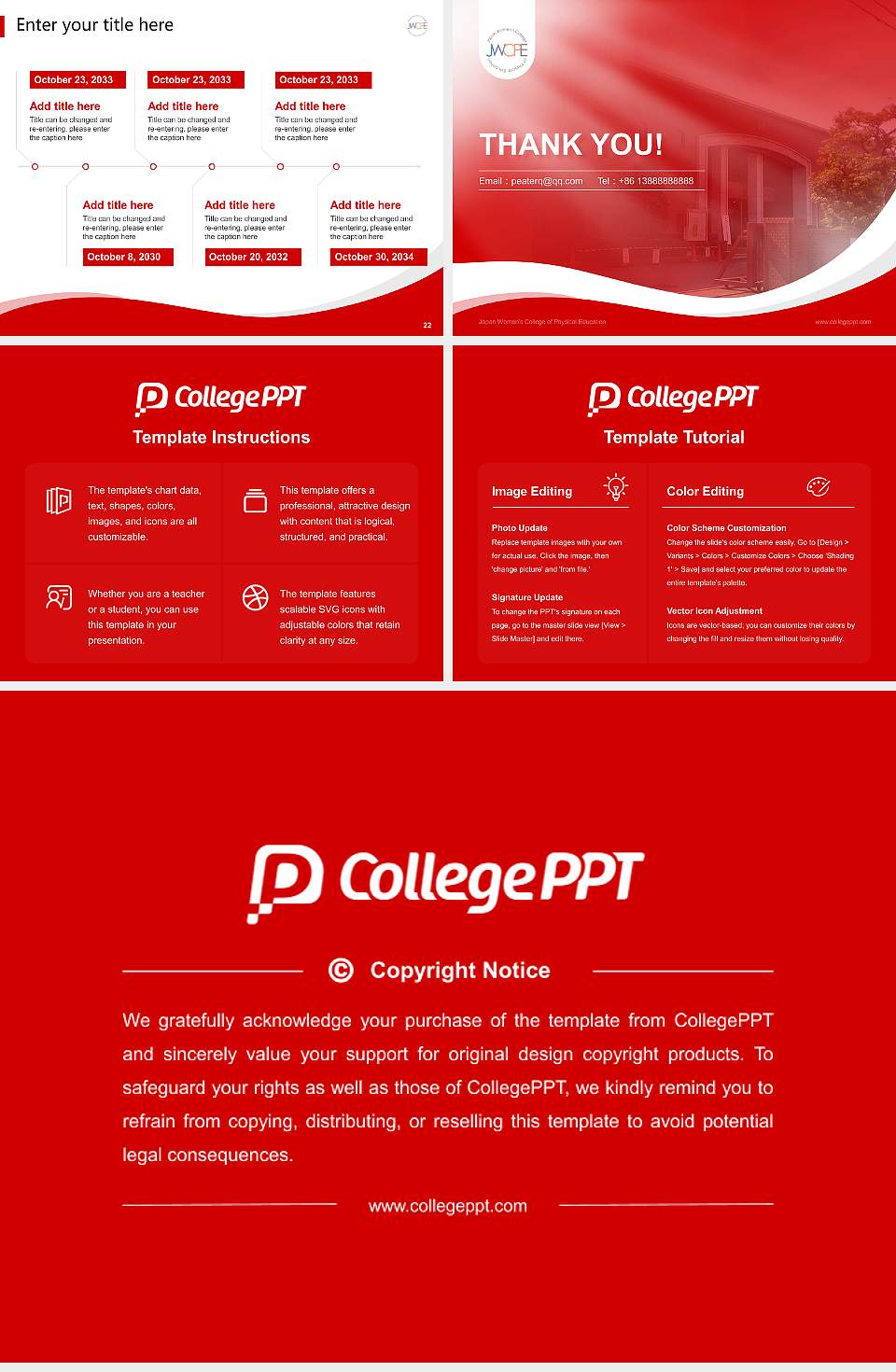 Japan Women’s College of Physical Education Lecture Sharing and Networking Event PPT Template4:3 ratio PPT effect preview image4