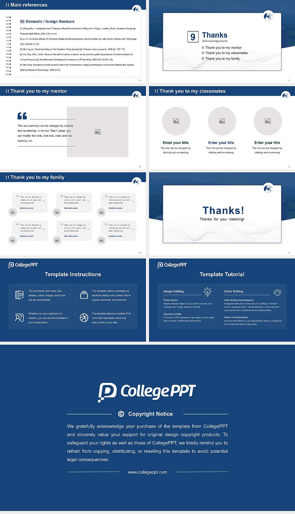 Kansai University of Health Sciences Graduation Thesis Defense PPT Template16:9 ratio PPT effect preview image7
