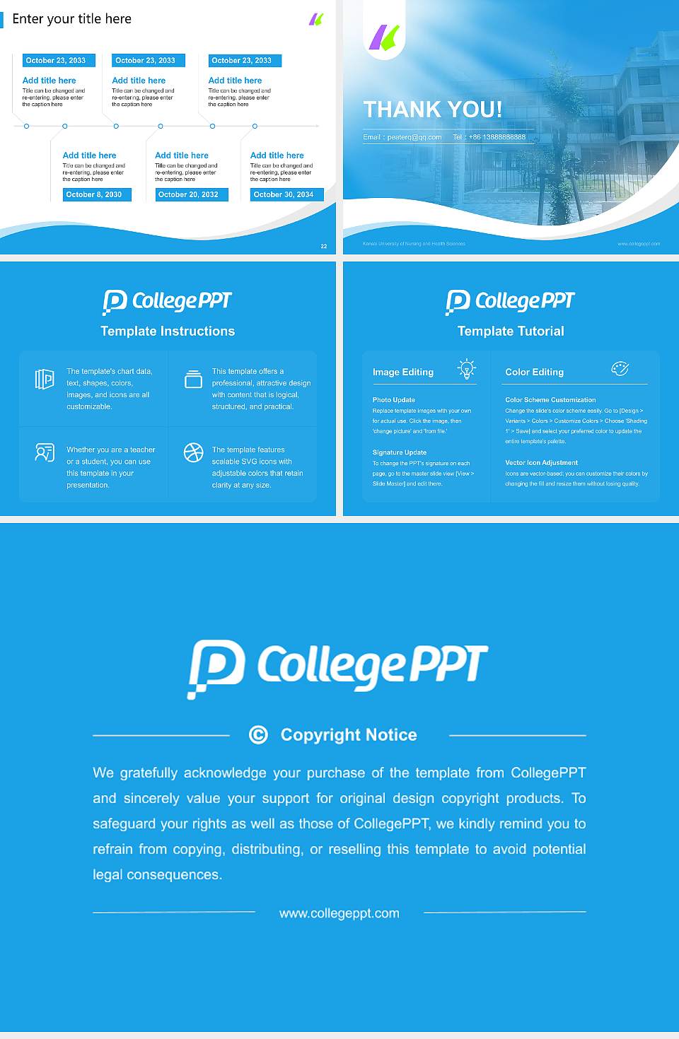 Kansai University of Nursing and Health Sciences Lecture Sharing and Networking Event PPT Template4:3 ratio PPT effect preview image4