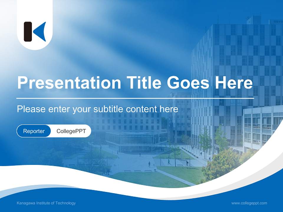 Kanagawa Institute of Technology Lecture Sharing and Networking Event PPT Template4:3 ratio PPT effect preview image4