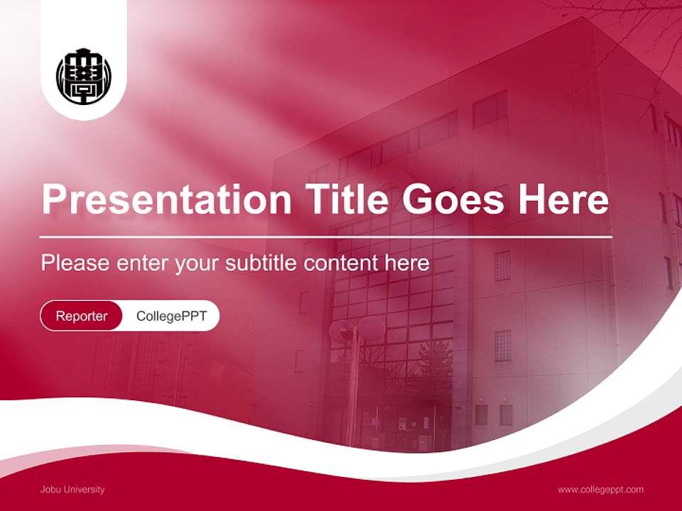 Jobu University Lecture Sharing and Networking Event PPT Template4:3 ratio PPT effect preview image4