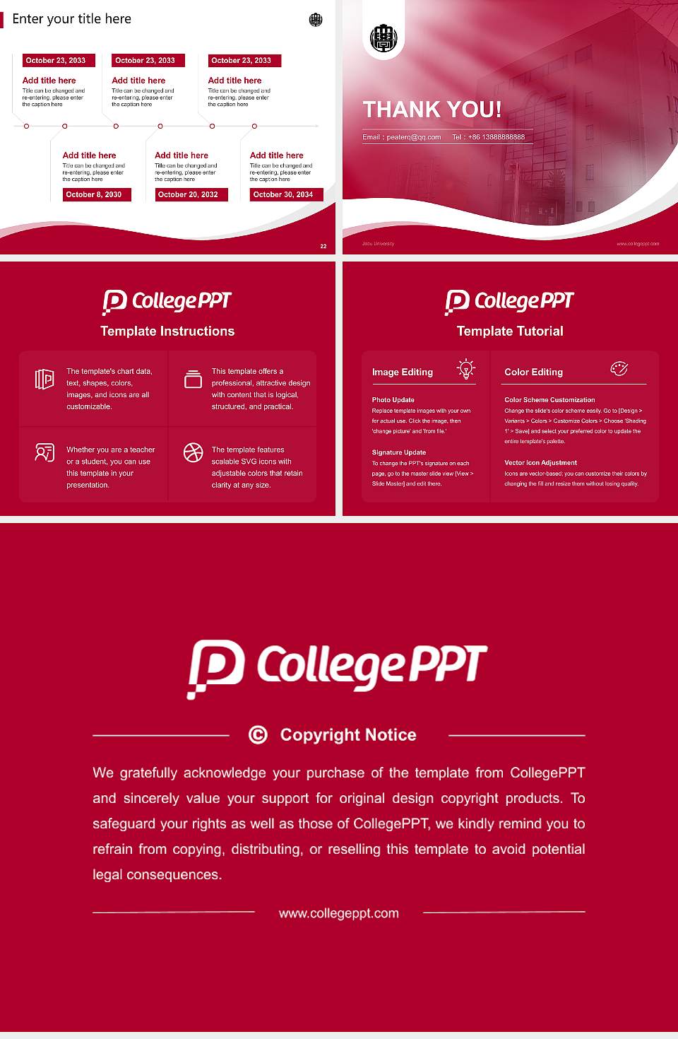 Jobu University Lecture Sharing and Networking Event PPT Template4:3 ratio PPT effect preview image4