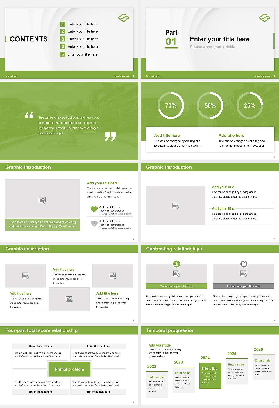 Kagawa University Thesis Proposal/Graduation Defense PPT Template16:9 ratio PPT effect preview image2