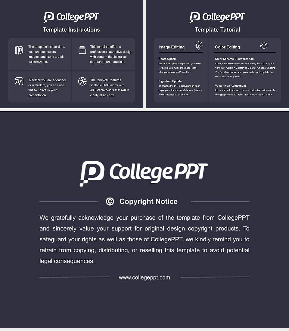 Kameda University of Health Sciences Course/Courseware Creation PPT Template4:3 ratio PPT effect preview image5