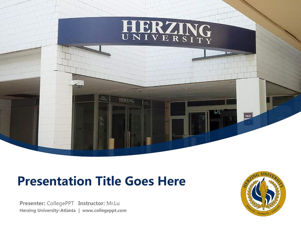 Herzing University-Atlanta Course/Courseware Creation PPT Template4:3 ratio PPT effect preview image5