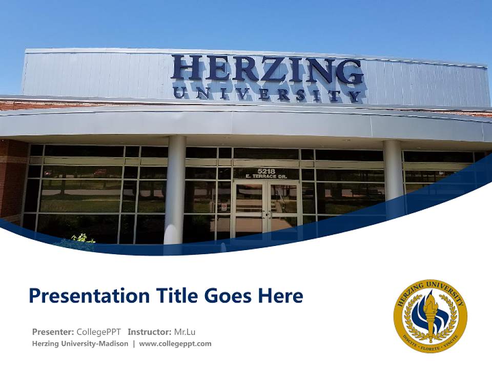 Herzing University-Madison Course/Courseware Creation PPT Template4:3 ratio PPT effect preview image5