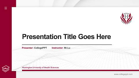 Huntington University of Health Sciences Thesis Proposal/Graduation Defense PPT Template