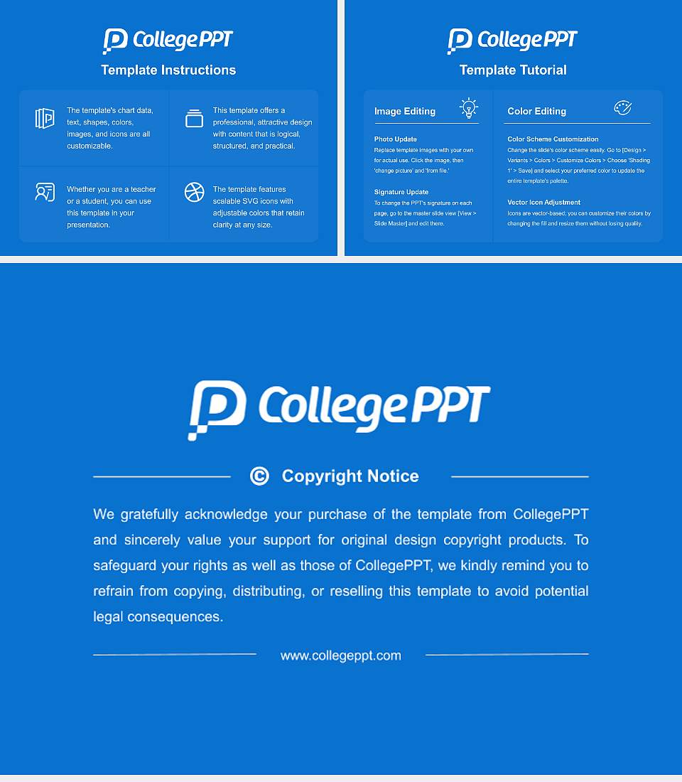 Hilbert College Course/Courseware Creation PPT Template4:3 ratio PPT effect preview image5