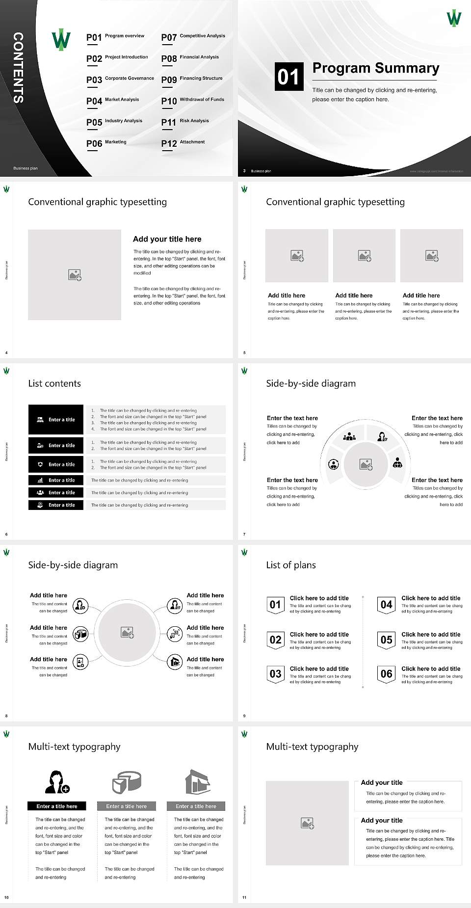 Illinois Wesleyan University Competition/Entrepreneurship Contest PPT Template4:3 ratio PPT effect preview image2