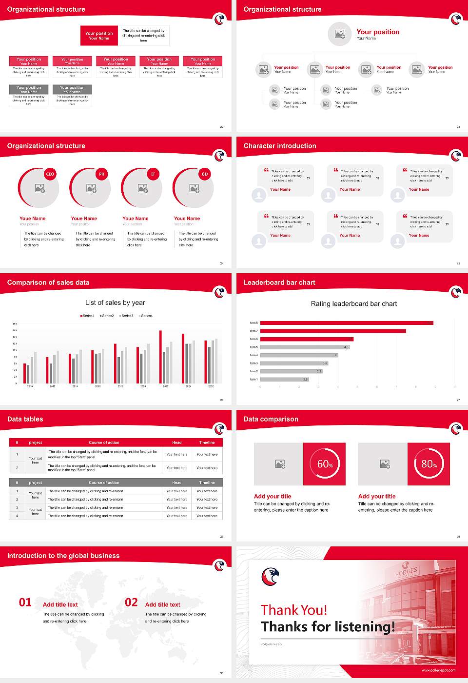 Hodges University Academic Presentation/Research Findings Report PPT Template16:9 ratio PPT effect preview image4