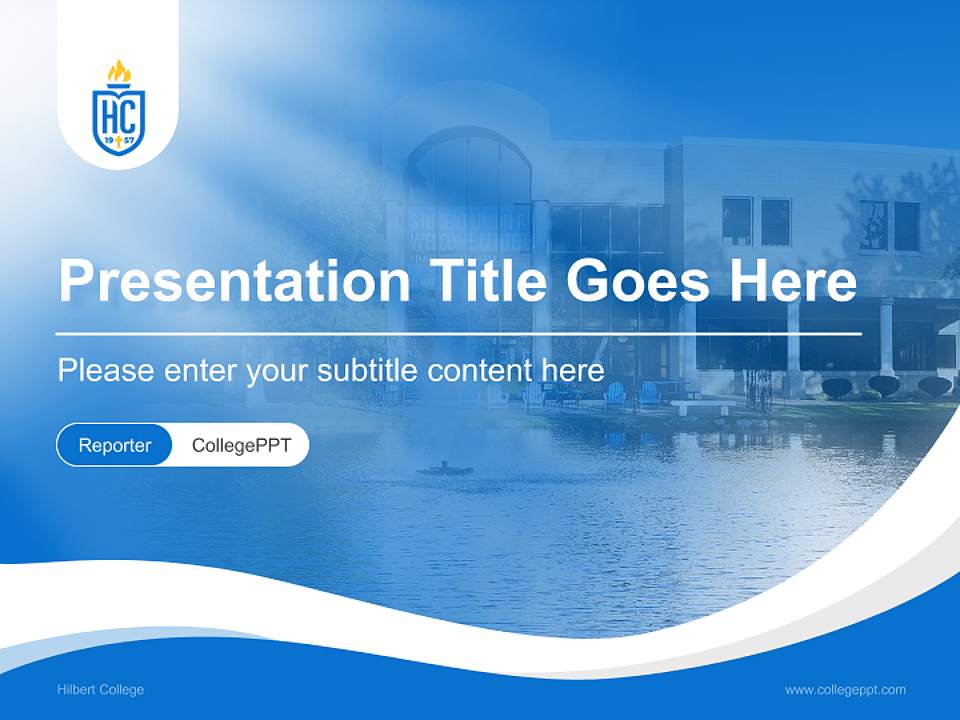 Hilbert College Lecture Sharing and Networking Event PPT Template4:3 ratio PPT effect preview image4