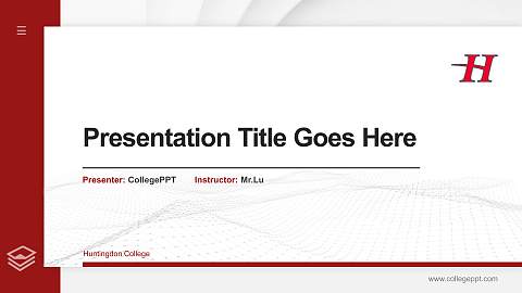 Huntingdon College Thesis Proposal/Graduation Defense PPT Template