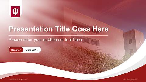 Indiana University-Northwest Lecture Sharing and Networking Event PPT Template