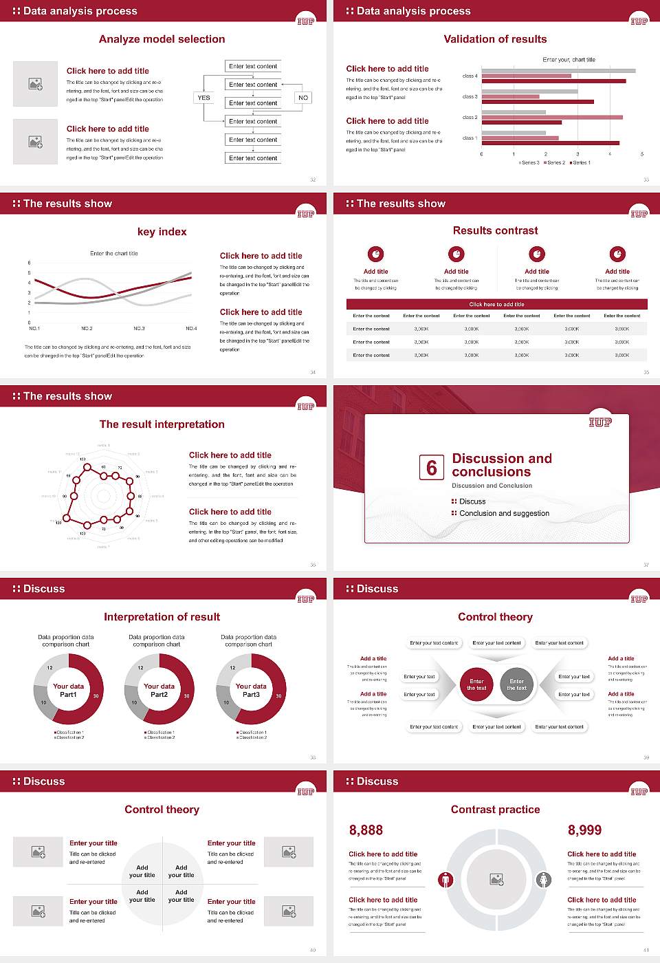 Indiana University of Pennsylvania-Main Campus Graduation Thesis Defense PPT Template16:9 ratio PPT effect preview image5