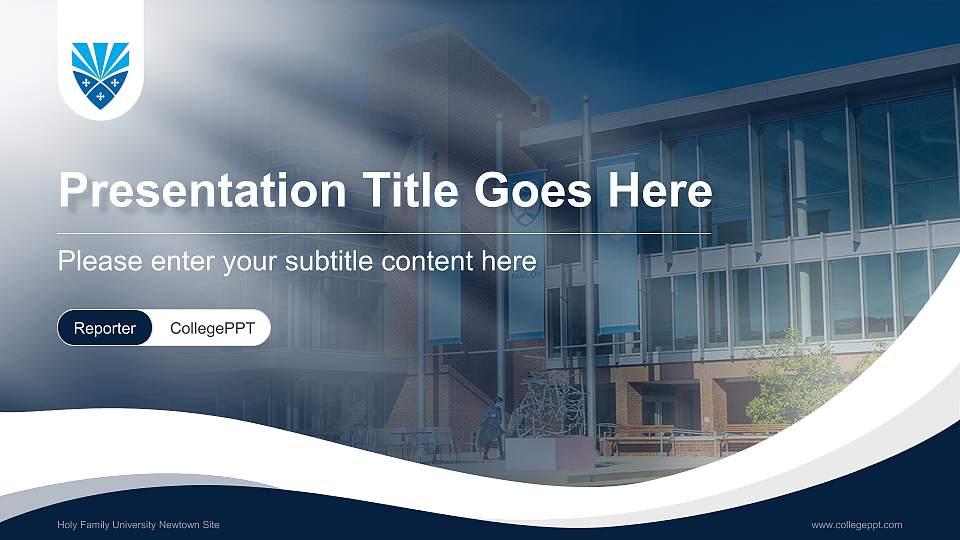 Holy Family University Newtown Site Lecture Sharing and Networking Event PPT Template16:9 ratio PPT effect preview image