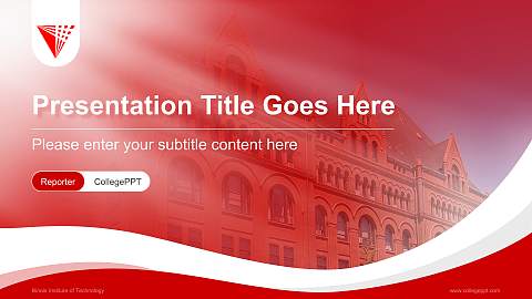 Illinois Institute of Technology Lecture Sharing and Networking Event PPT Template