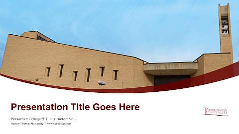 Huston-Tillotson University Course/Courseware Creation PPT Template