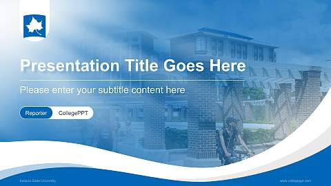 Indiana State University Lecture Sharing and Networking Event PPT Template