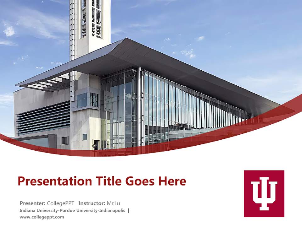 Indiana University-Purdue University-Indianapolis Course/Courseware Creation PPT Template4:3 ratio PPT effect preview image5