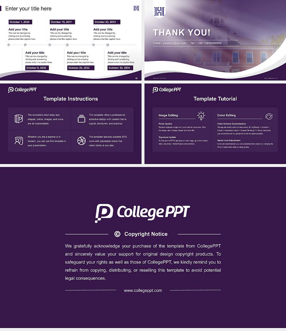 Houghton University Lecture Sharing and Networking Event PPT Template16:9 ratio PPT effect preview image4