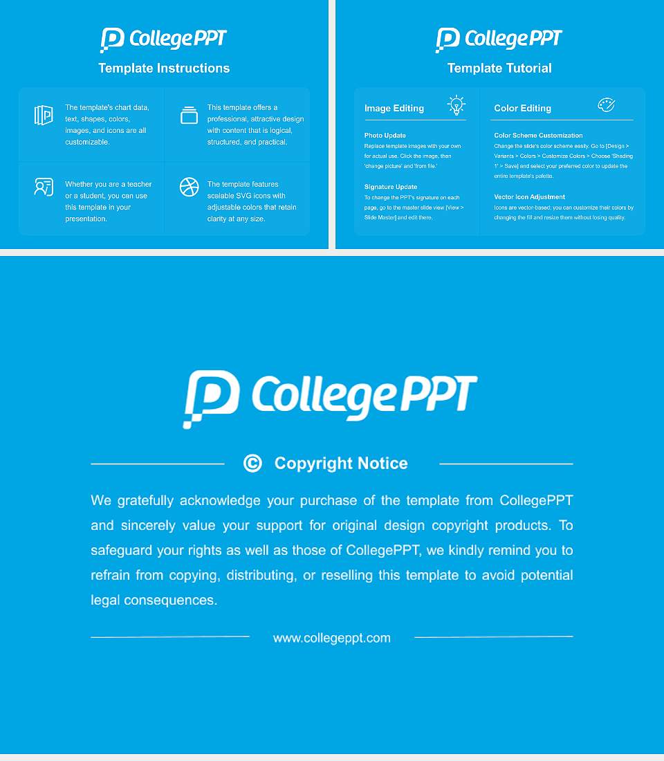 Hope College of Arts and Sciences Course/Courseware Creation PPT Template4:3 ratio PPT effect preview image5