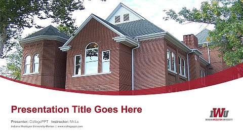 Indiana Wesleyan University-Marion Course/Courseware Creation PPT Template