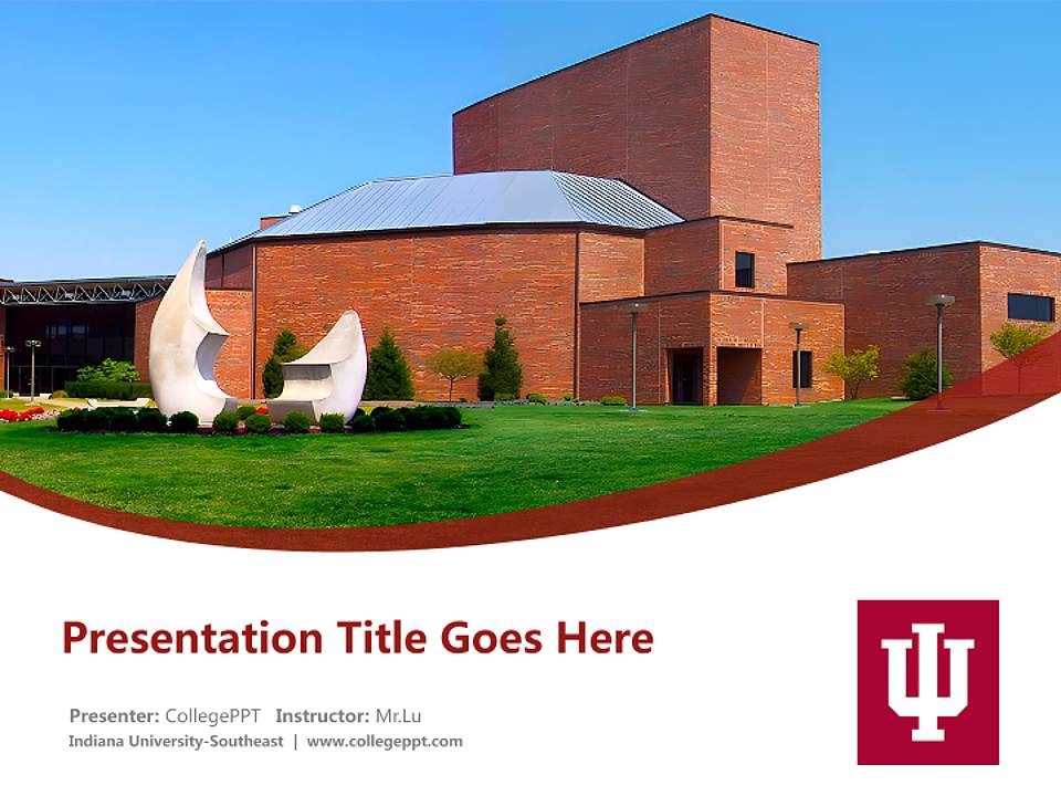 Indiana University-Southeast Course/Courseware Creation PPT Template4:3 ratio PPT effect preview image5