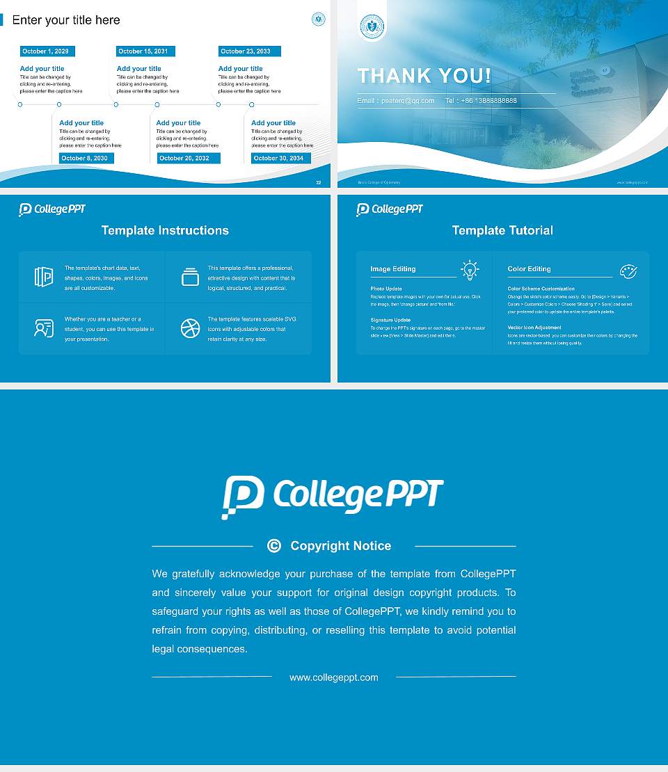 Illinois College of Optometry Lecture Sharing and Networking Event PPT Template16:9 ratio PPT effect preview image4