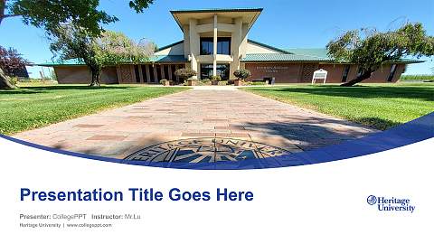 Heritage University Course/Courseware Creation PPT Template