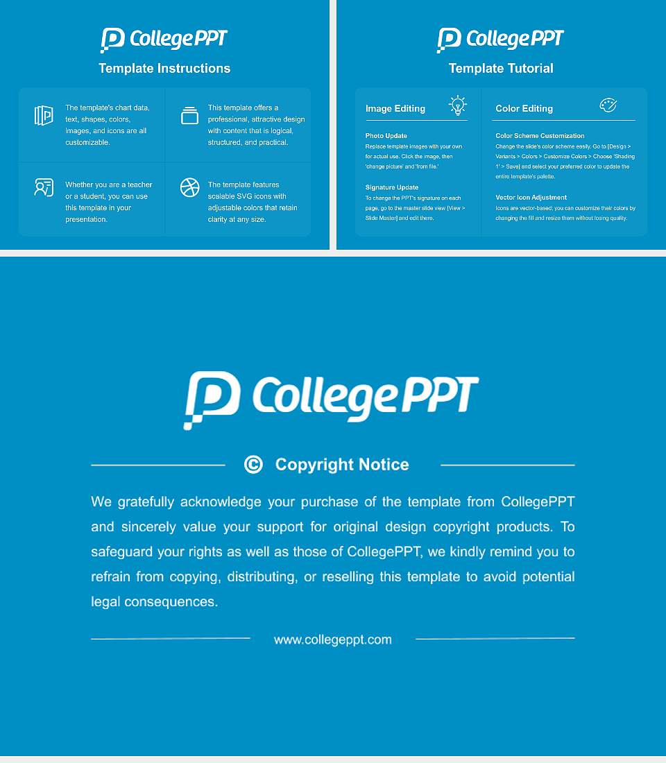 Illinois College of Optometry Course/Courseware Creation PPT Template4:3 ratio PPT effect preview image5