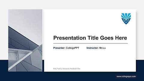Holy Family University Newtown Site General Purpose PPT Template