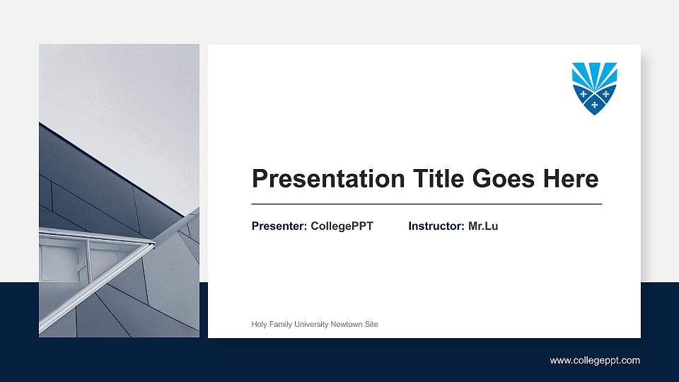Holy Family University Newtown Site General Purpose PPT Template16:9 ratio PPT effect preview image