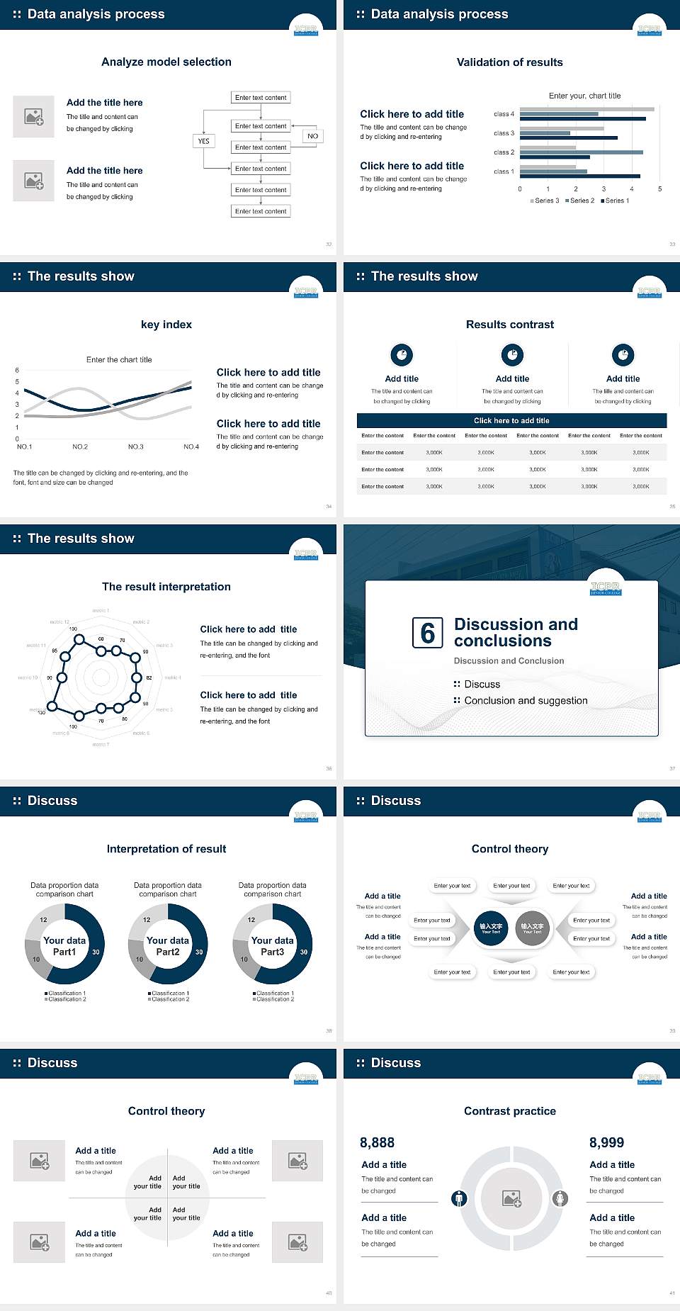 Icpr Junior College Graduation Thesis Defense PPT Template4:3 ratio PPT effect preview image5