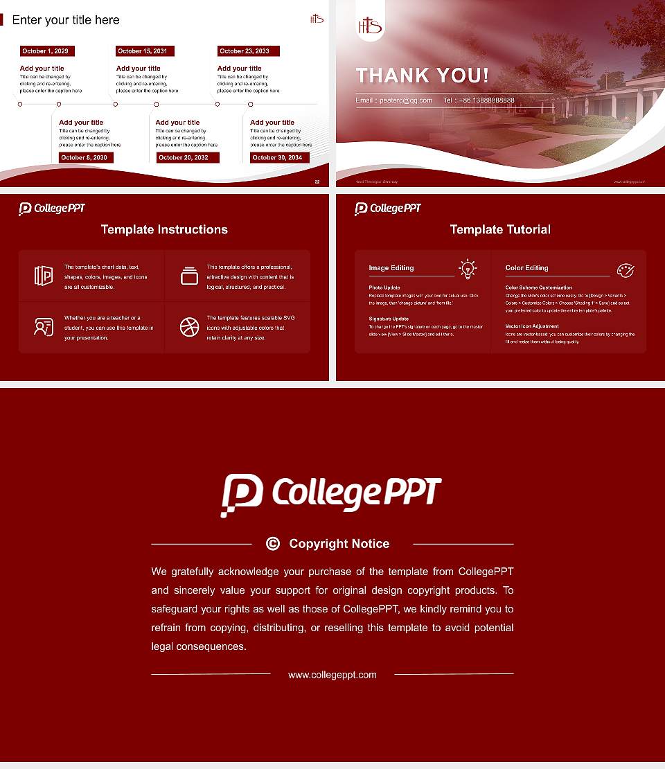 Hood Theological Seminary Lecture Sharing and Networking Event PPT Template16:9 ratio PPT effect preview image4