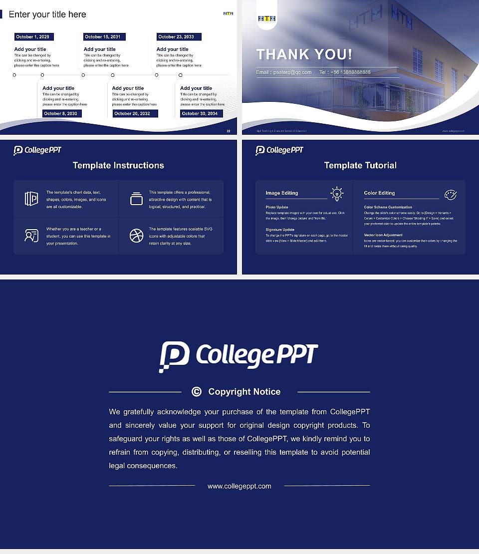 High Tech High Graduate School of Education Lecture Sharing and Networking Event PPT Template16:9 ratio PPT effect preview image4