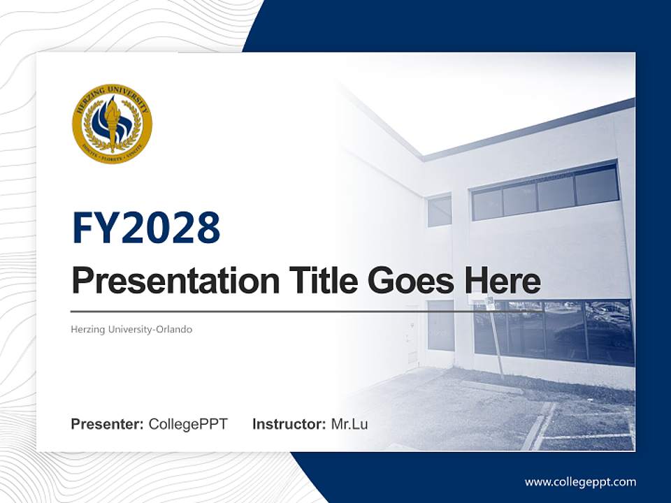 Herzing University-Orlando Academic Presentation/Research Findings Report PPT Template4:3 ratio PPT effect preview image5
