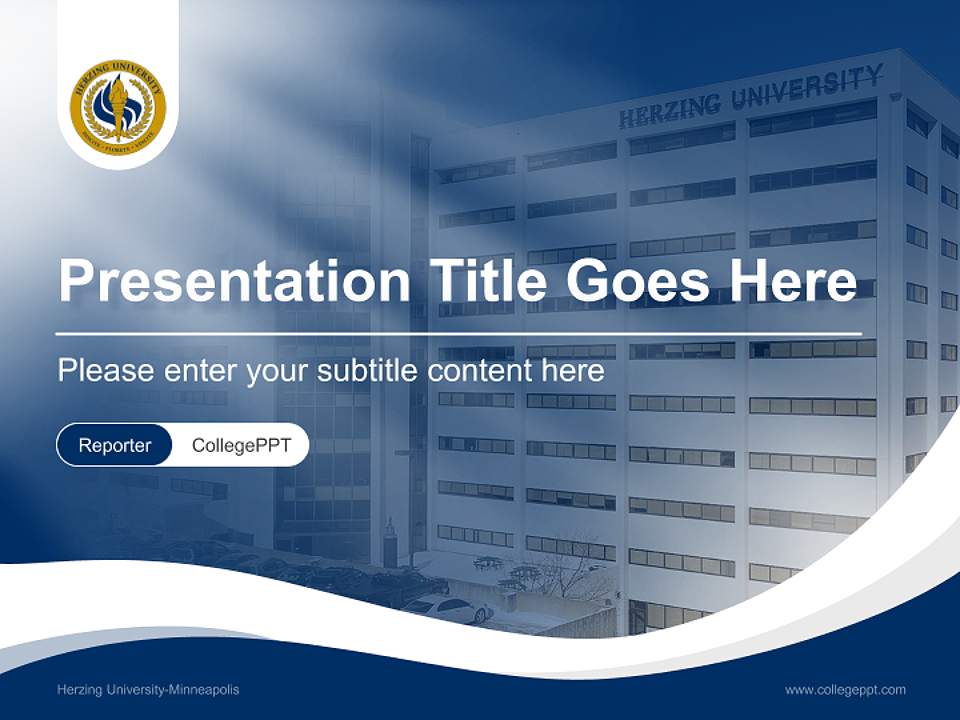 Herzing University-Minneapolis Lecture Sharing and Networking Event PPT Template4:3 ratio PPT effect preview image4