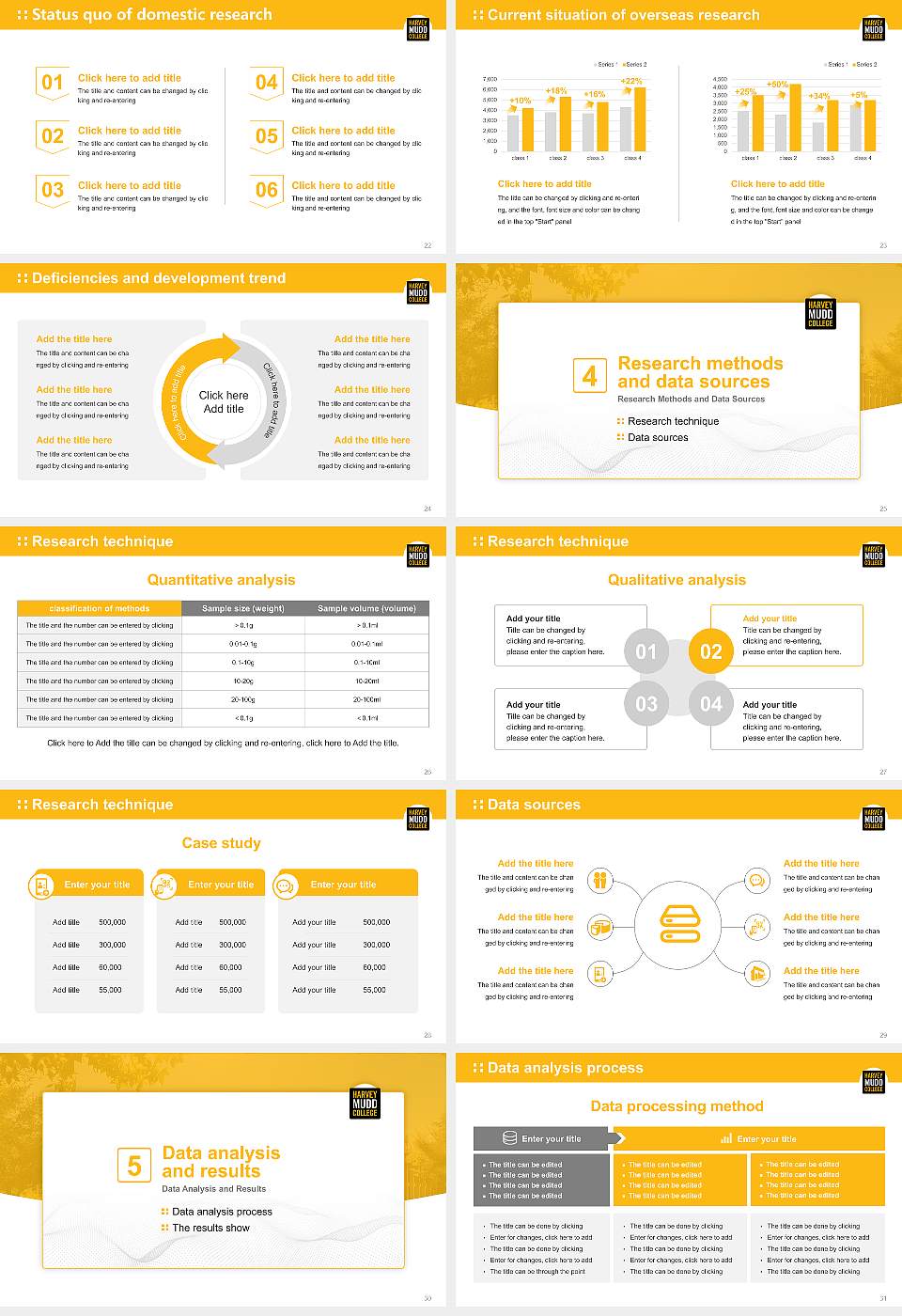 Harvey Mudd College Graduation Thesis Defense PPT Template16:9 ratio PPT effect preview image4