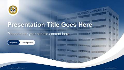 Herzing University-Minneapolis Lecture Sharing and Networking Event PPT Template