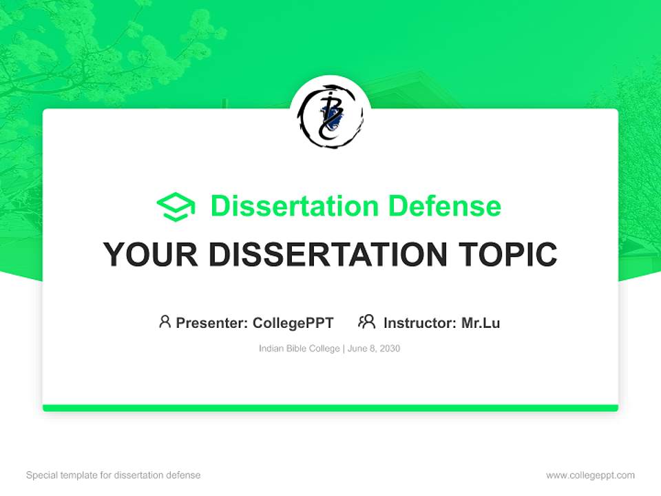 Indian Bible College Graduation Thesis Defense PPT Template4:3 ratio PPT effect preview image7