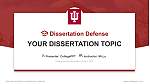 Indiana University-South Bend Pertahanan Tesis Templat PPT