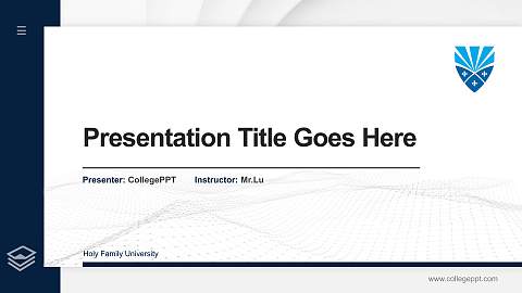 Holy Family University Thesis Proposal/Graduation Defense PPT Template