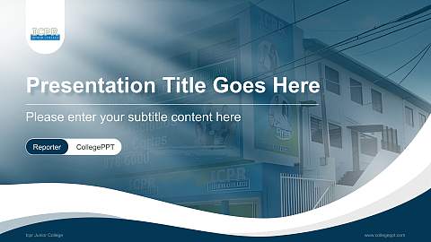 Icpr Junior College Lecture Sharing and Networking Event PPT Template